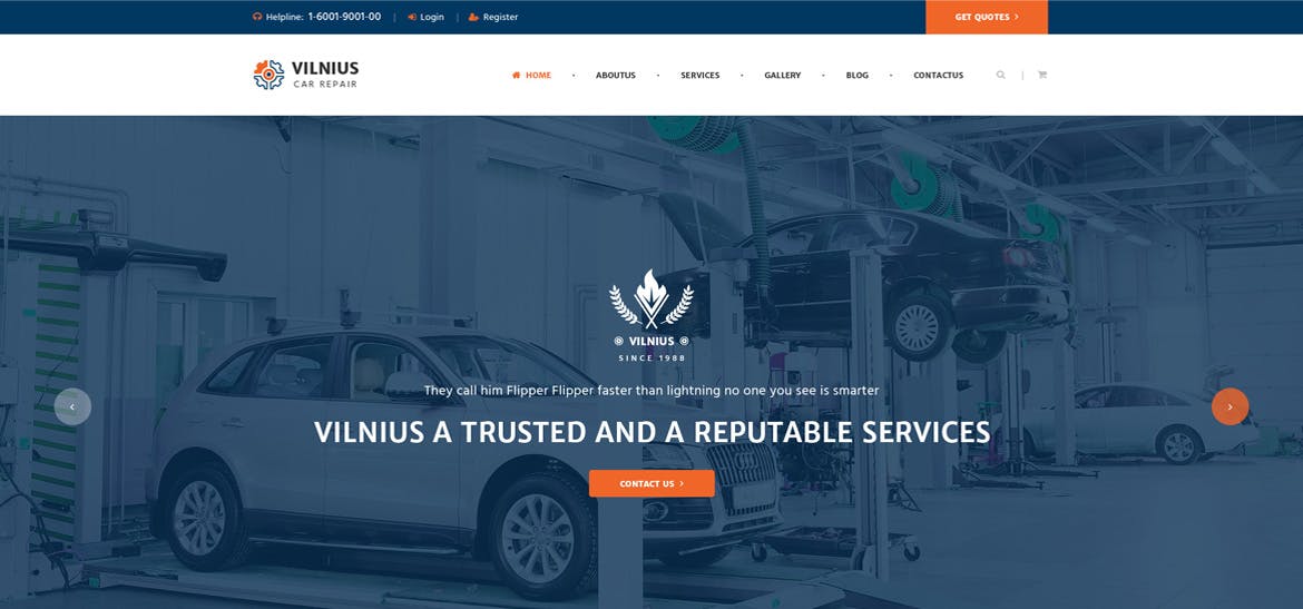汽车维修企业官方设计PSD模板 Vilnius : Car Repair PSD Template插图(3)