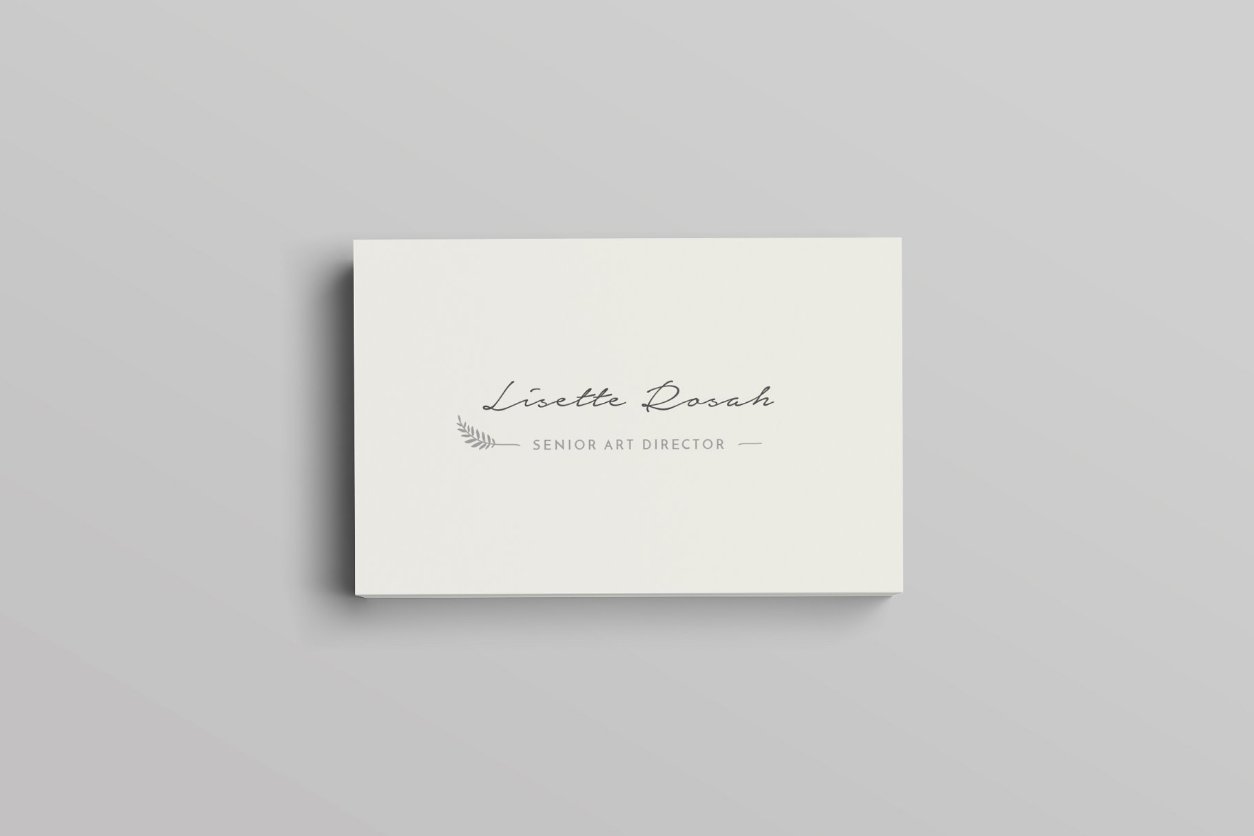 极简主义企业名片设计模板 Rosah Business Card Template插图(2)