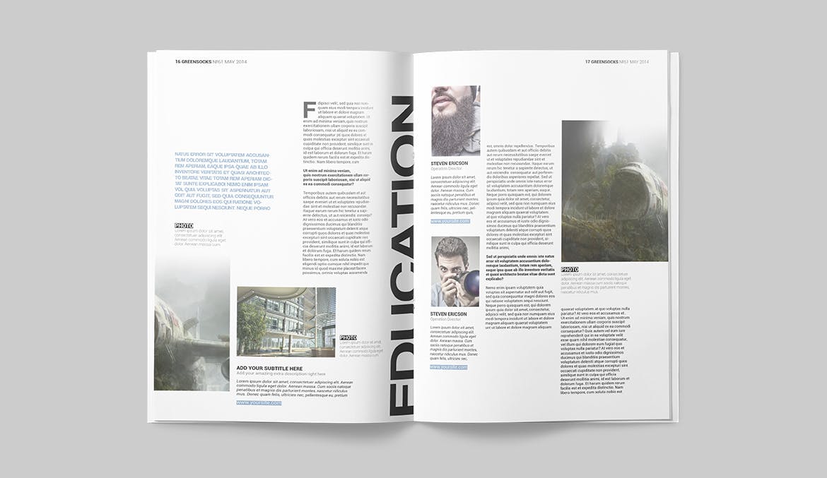 健身运动主题素材库精选杂志InDesign模板 Magazine Template插图(8)