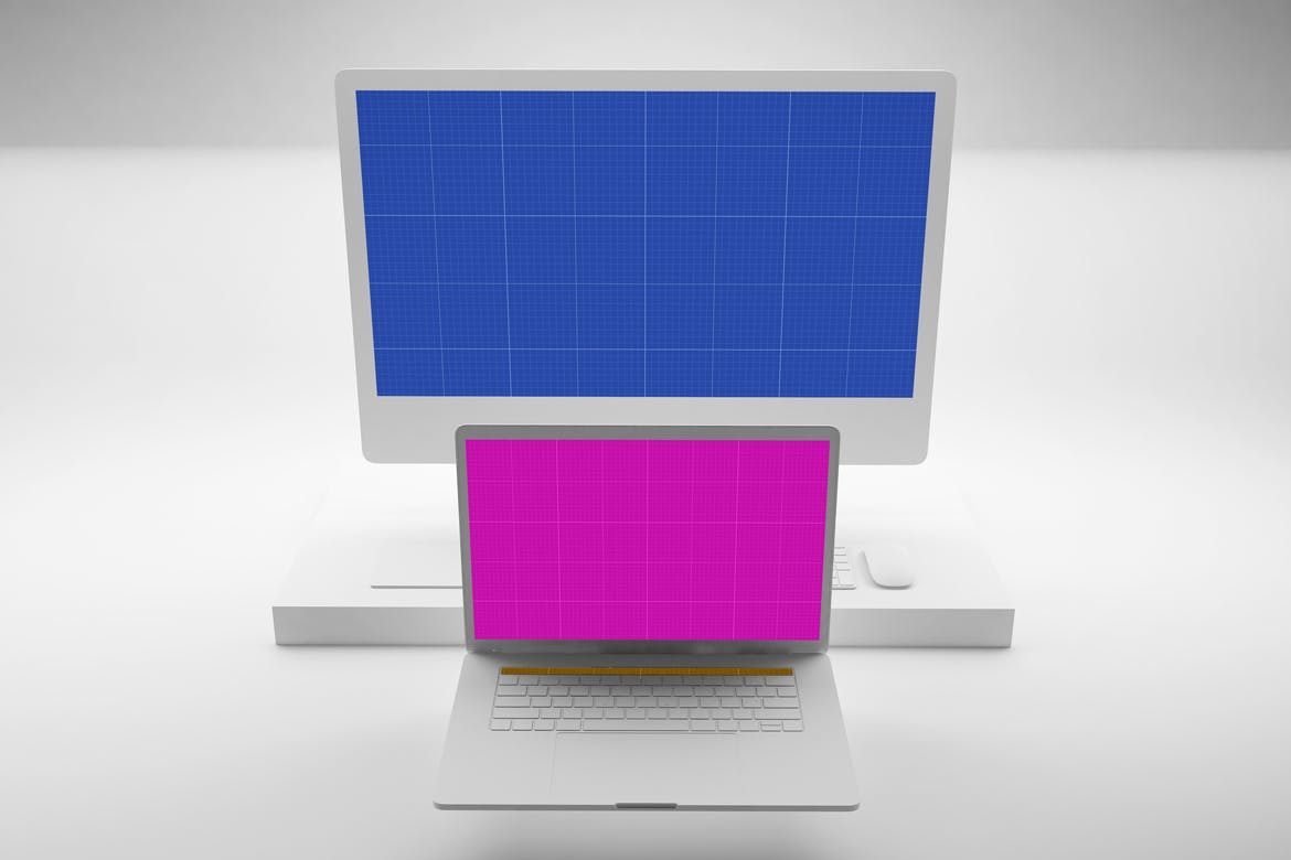 响应式网站设计效果图预览素材库精选样机模板 Clean Web Mockup插图(9)