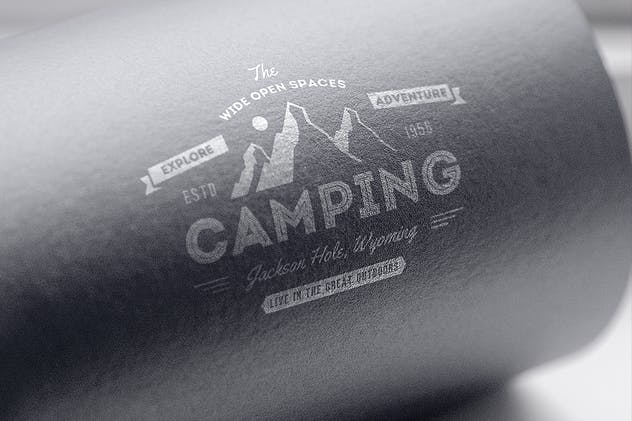 高档牛皮纸品牌Logo印刷效果展示样机 Logo Mock-Up / Exclusive Paper Edition 1插图(7)