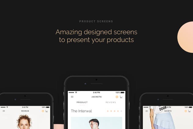 奢侈品电子商务APP应用UI套件 Modda –  E-Commerce Mobile UI Kit插图(5)