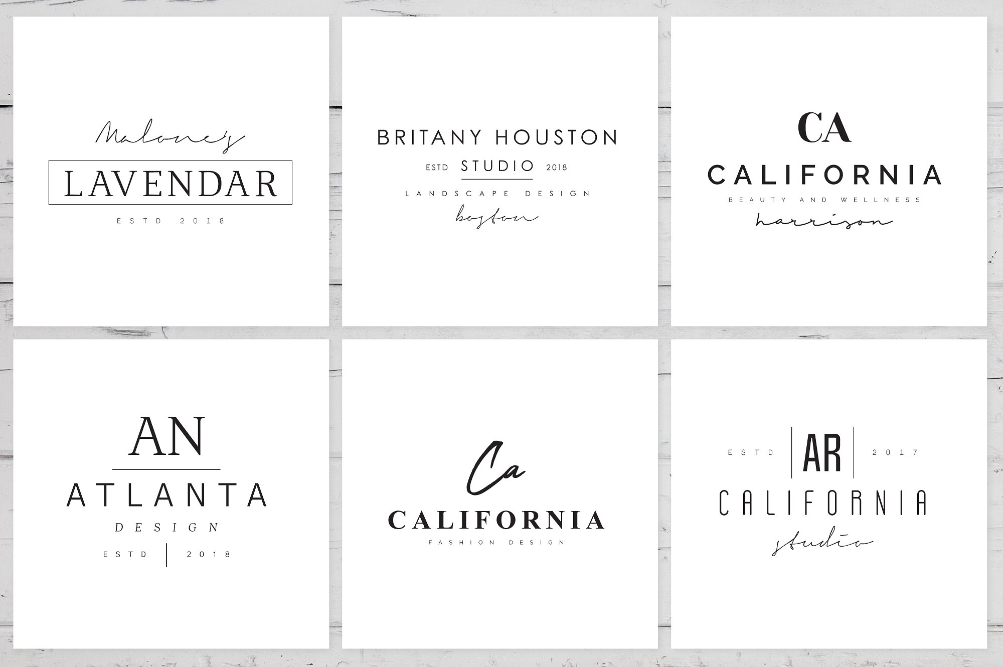 时尚简约的预制标志LOGO模板插图(3)