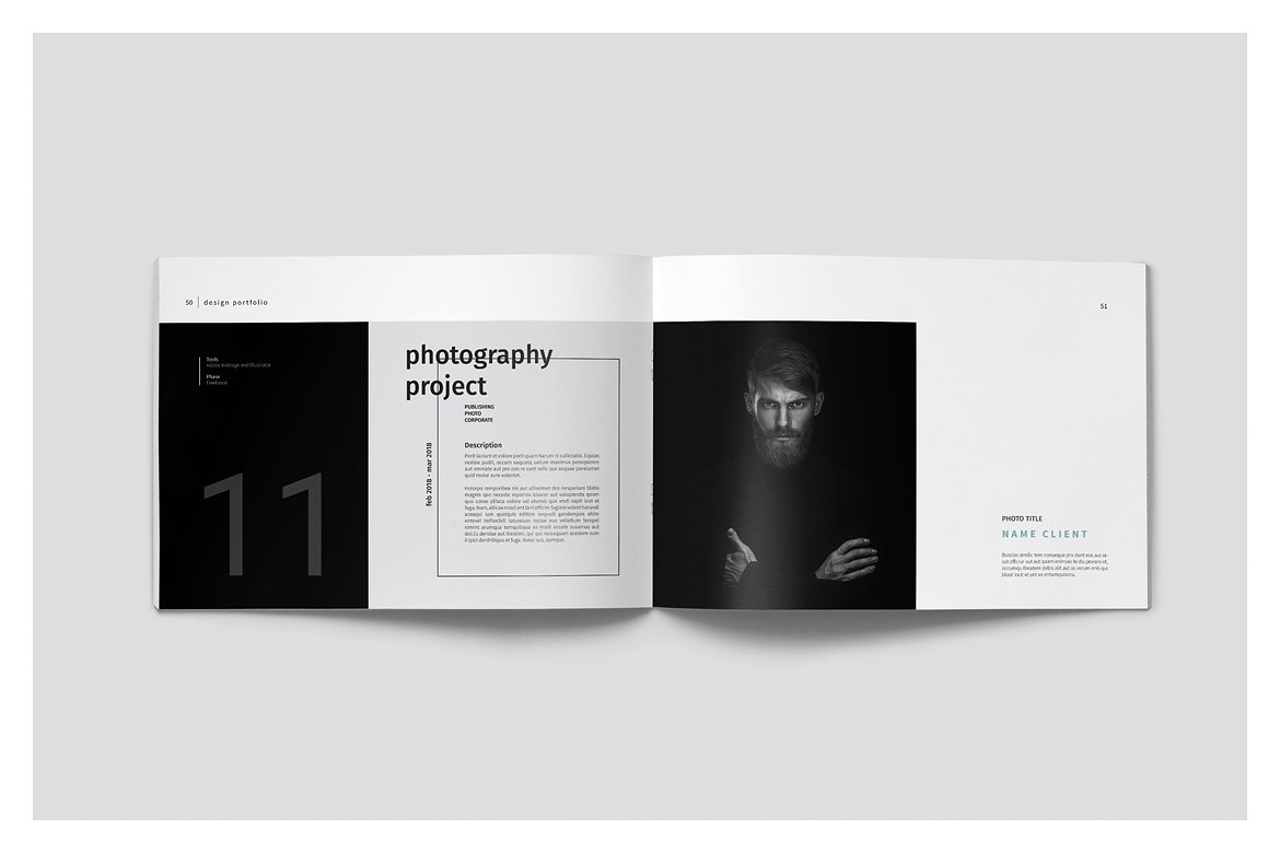 设计感强的多用途平面画册组合模板插图(26)