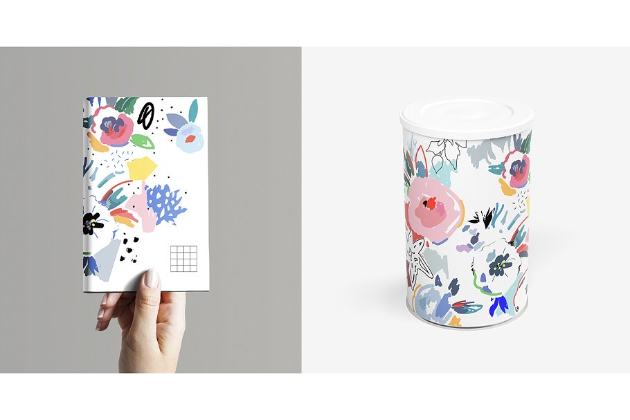 手绘花卉剪贴画 FlorART creative collection插图(8)