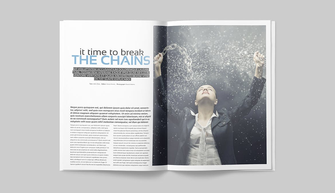 多行业适用专业素材库精选杂志排版设计模板 Magazine Template插图(9)