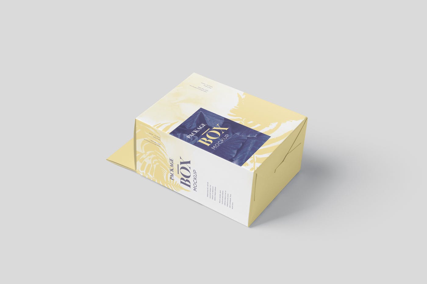挂耳式扁平矩形包装盒素材库精选模板 Package Box Mockup Set – Slim Square with Hanger插图(2)