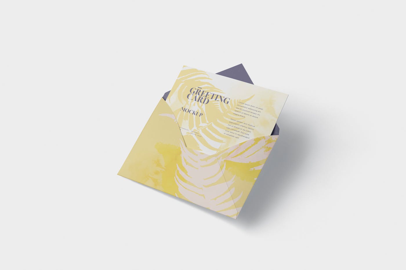 高端企业信封&贺卡设计图素材库精选 Greeting Card Mockup with Envelope – A6 Size插图(3)