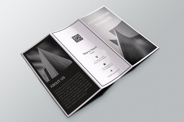现代化建筑服务企业传单模板 Architec Brochure插图(3)