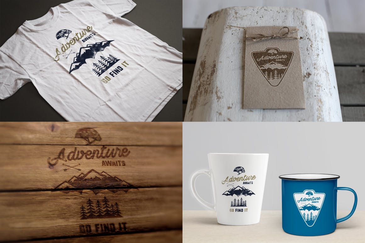 复古户外品牌徽标/标签/Logo标志设计模板 Vintage Outdoor Activity Labels / Logo Templates插图(3)