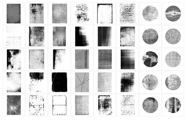 蒙太奇风格纹理肌理背景素材合集 Vector Textures Kit插图(2)