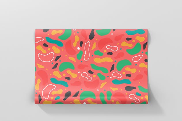 礼品精美包装纸印花设计样机模板 Gift Wrapping Paper Mockup插图(5)