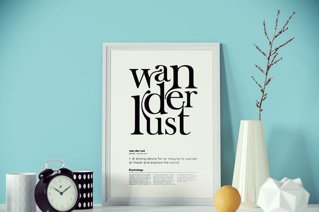 极简主义摄影作品白色画框样机Vol.3 Picture Frame Mockup v3插图(5)