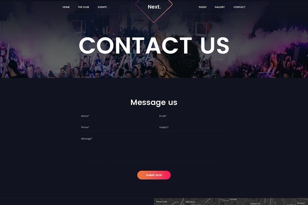 DJ音乐俱乐部夜场网站设计PSD模板 Friday Night DJ Club Music Party Celerity Template插图(11)