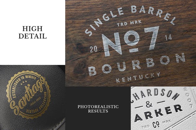 10款品牌Logo/店招/徽章设计效果展示图素材库精选模板v1 10 Logo/Badge Mock-Ups Vol.1插图(2)