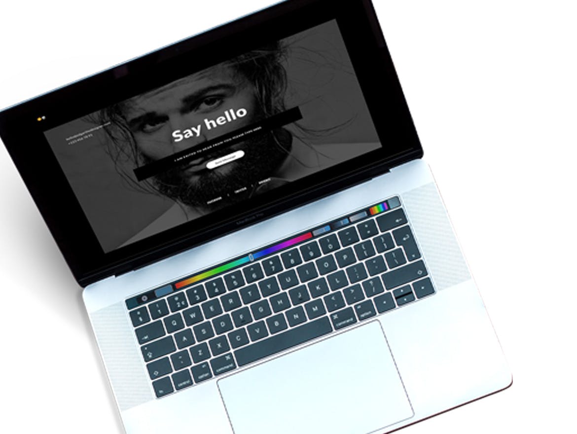 现代的极简主义网页模板for sketch插图(1)