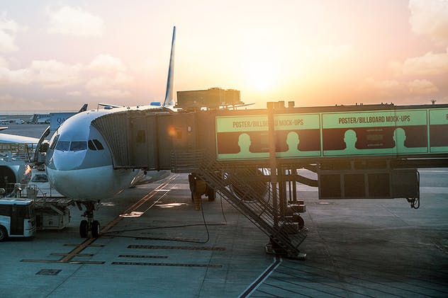 机场飞机海报广告牌样机模板 Poster / Billboard Mock-ups – Airport Edition插图(2)