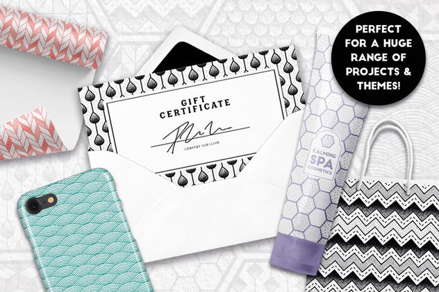 精致点画手绘图案纹理 Stippled & Seamless – Patterns插图(1)