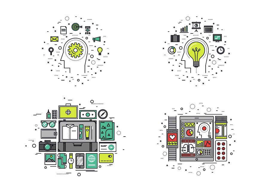 细线概念插画集合 Thinline Illustrations Collection插图(3)