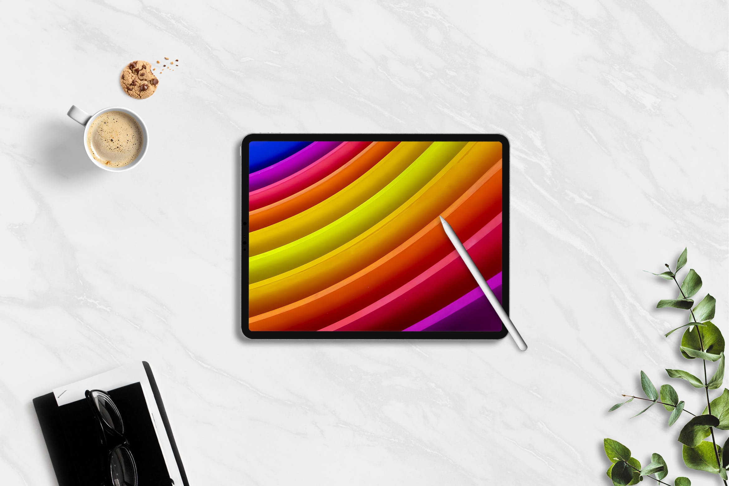 黑色外观平板电脑屏幕演示素材库精选样机模板 Tablet Mockups插图