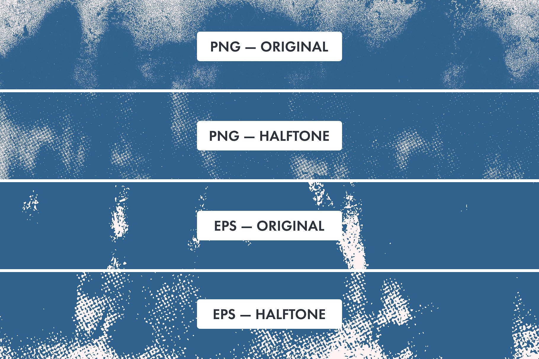 104款手绘原始和半色调墨汁纹理 Blackview Grunge Textures Set插图(4)