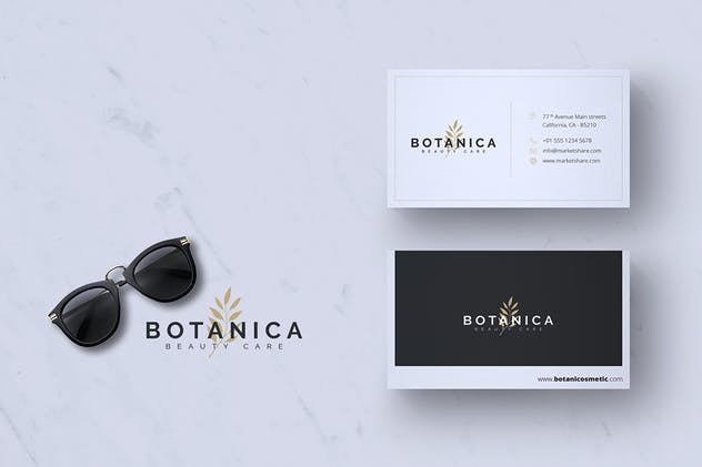 现代极简主义企业名片制作模板v1 Modern Minimalist Business Card Vol. 01插图(4)