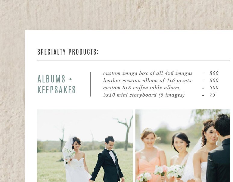 摄影服务套餐设计模板 Photo Marketing Trifold Card插图(1)