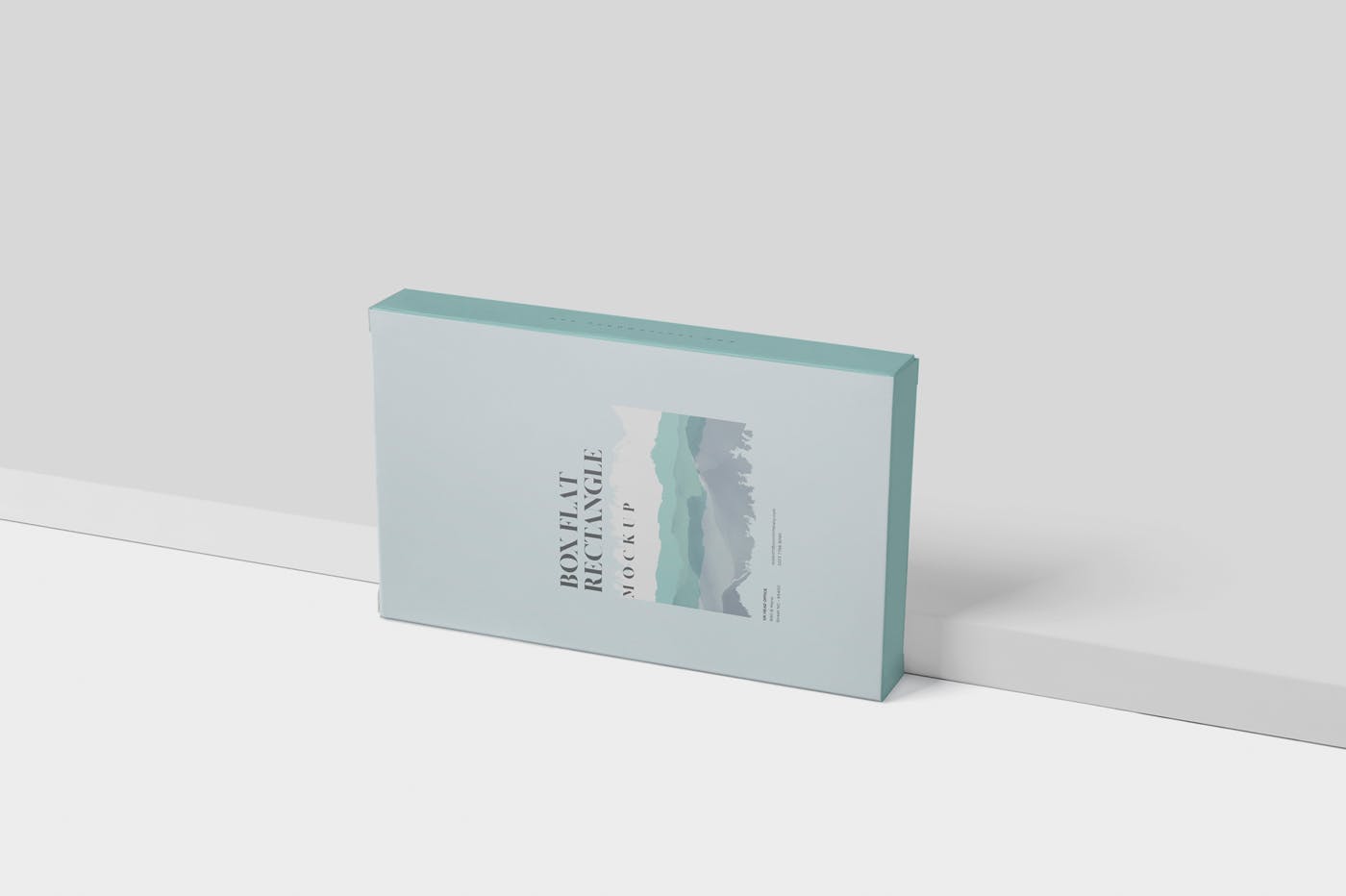 扁平矩形扑克牌包装盒素材库精选模板 Box Mockup – Medium Size Flat Rectangle Shape插图(5)