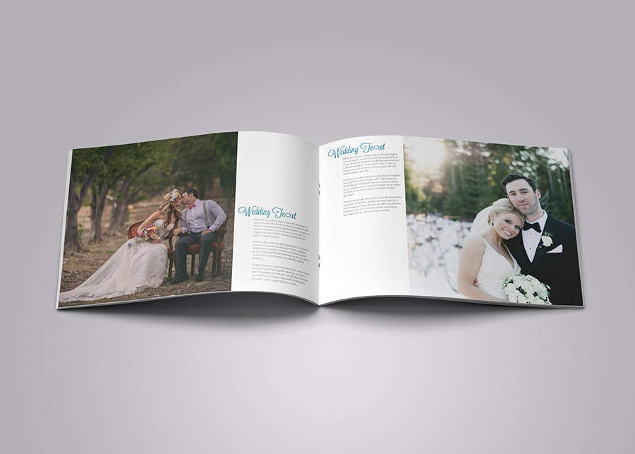 现代时尚简约风格婚纱照画册设计模板 Wedding Photo Album插图(6)