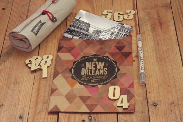 个性化办公用品复古信封样机展示模板 Personalized Office Envelope.zip插图(1)