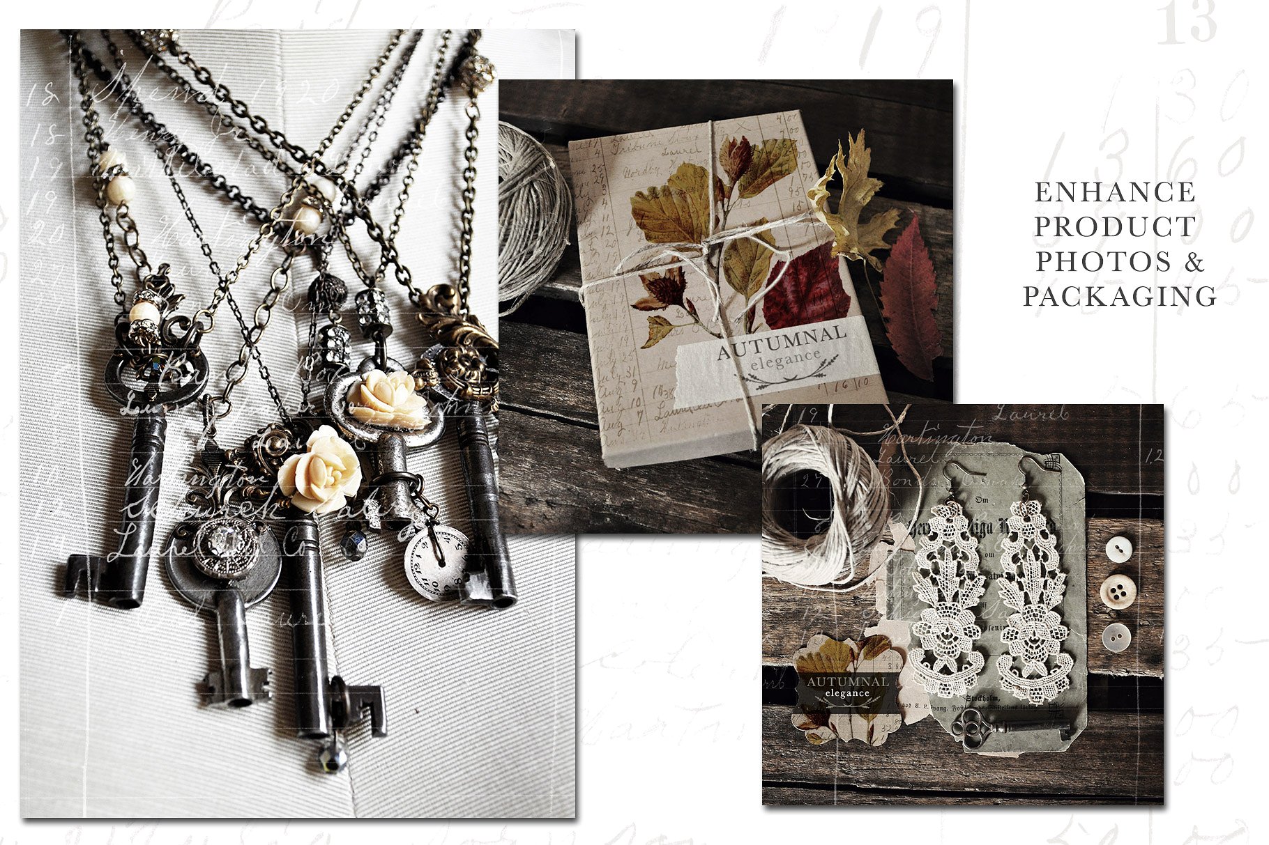 复古分类账本高清叠层&纸张 Ledger Hi-Res Overlays & Papers插图(9)