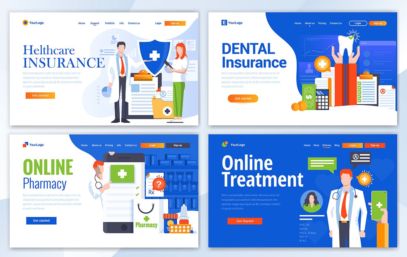 现代设计风格网站着陆页设计模板超级合集 BIG Collection of Landing page templates插图(9)