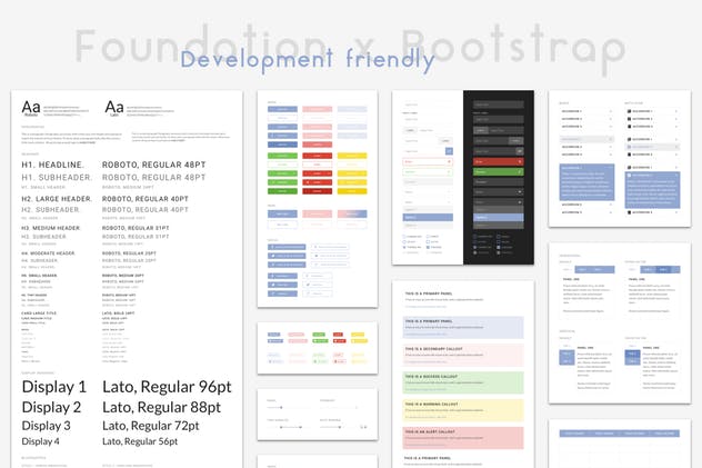专业的Web用户界面工具包[260+UI组件] 4ocal Web UI Kit for Photoshop插图(3)