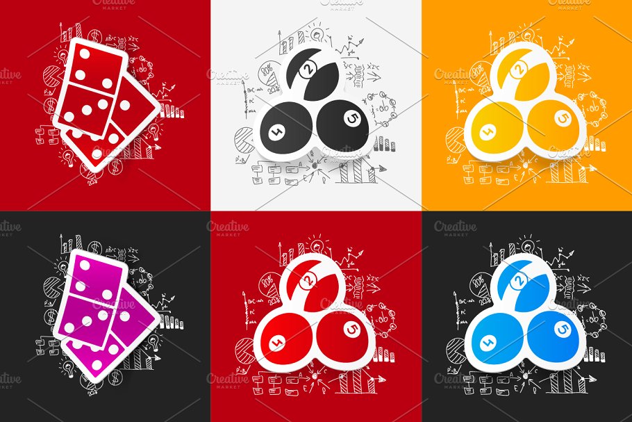 9款扑克游戏纸牌贴纸剪贴画 9 GAME STICKERS插图(3)