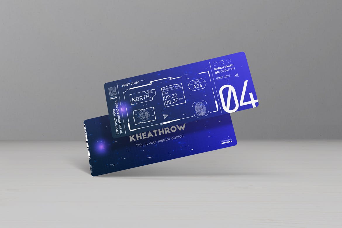 门票/现金券设计印刷效果图样机v1 Tickets / Cash Coupons Mock-Ups Vol.1插图(9)