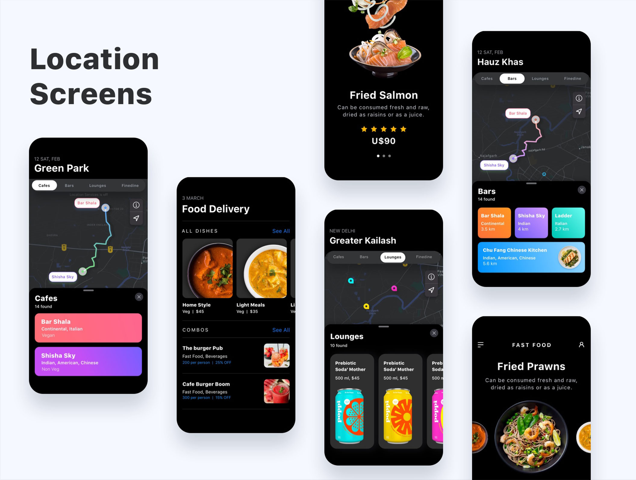 素材库下午茶:新鲜食品订购应用程序APP UI设计SKETCH模板插图(6)