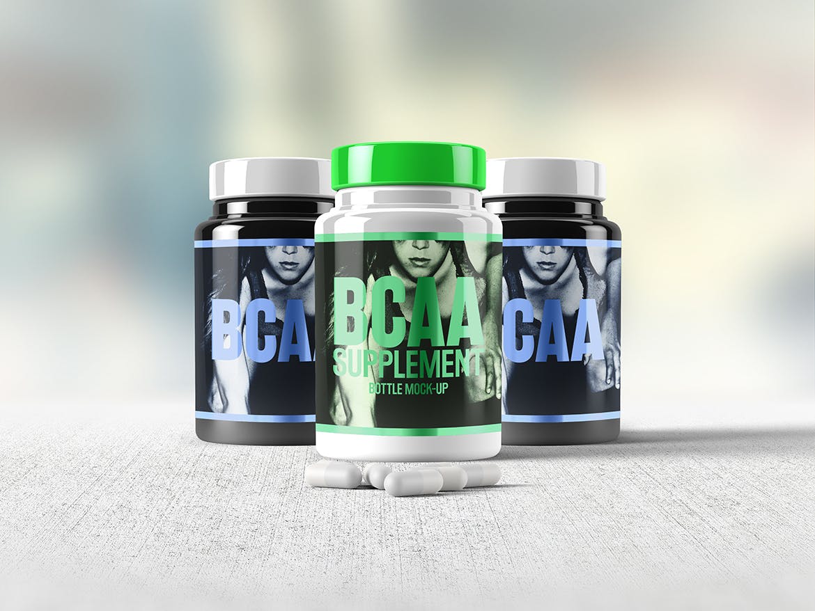 高品质的维生素药品营养品保健品包装设计VI样机展示模型mockups插图(3)