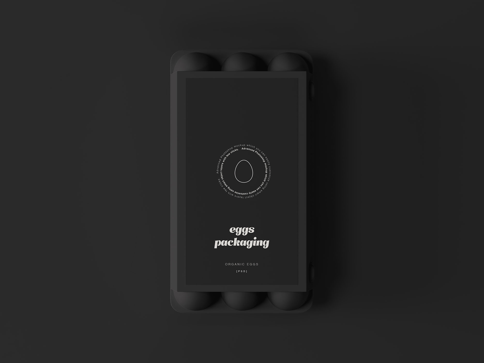 鸡蛋售卖包装盒设计效果图素材库精选 Egg Packaging Mockup插图(1)