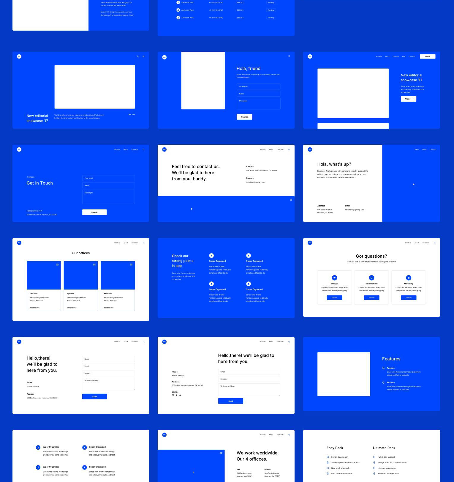 UI界面设计必备：高效率高保真产品原型线框图套件 dot [SKETCH, XD & Figma]插图(14)