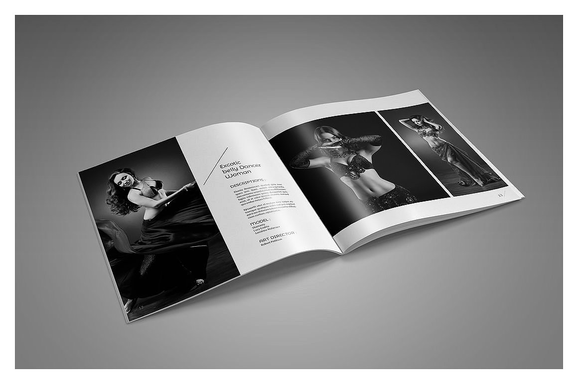 摄影作品展示杂志画册模板插图(6)