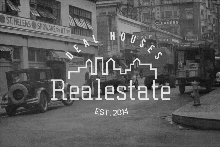 复古徽标徽章Logo模板套装 Vintage Logo Badges Bundle插图(4)