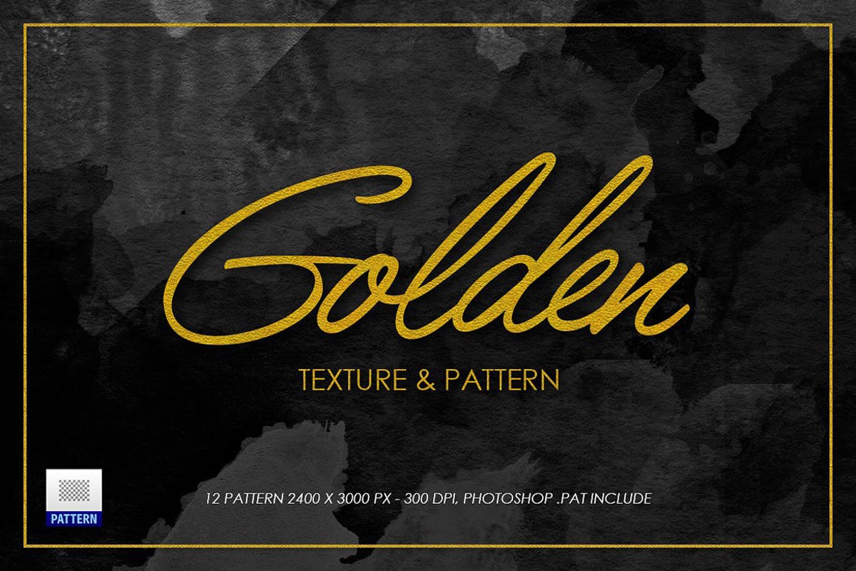 逼真质感金色金箔纹理图案素材 Gold Texture插图