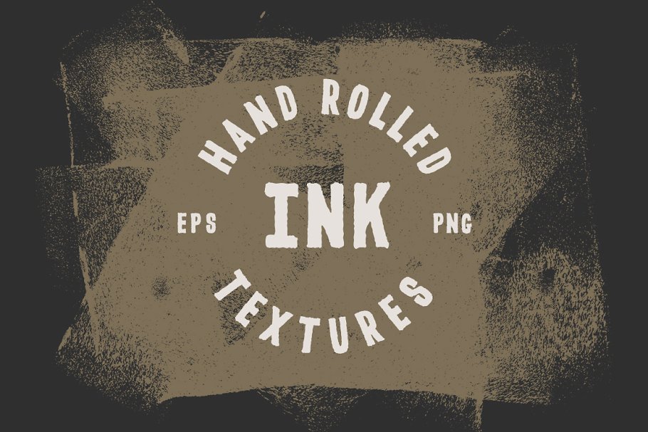 手卷油墨纹理 Hand Rolled Ink Textures插图