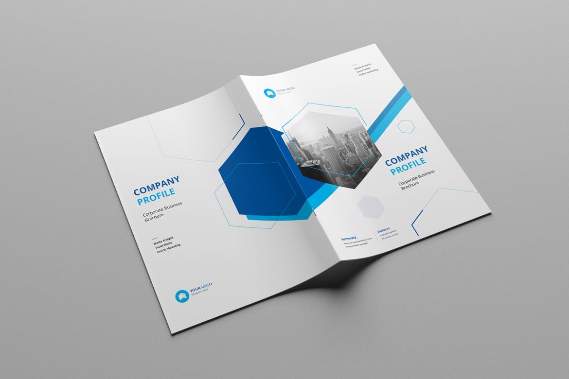 时尚简约高端的公司简介企业品牌手册楼书画册杂志设计模板插图(9)