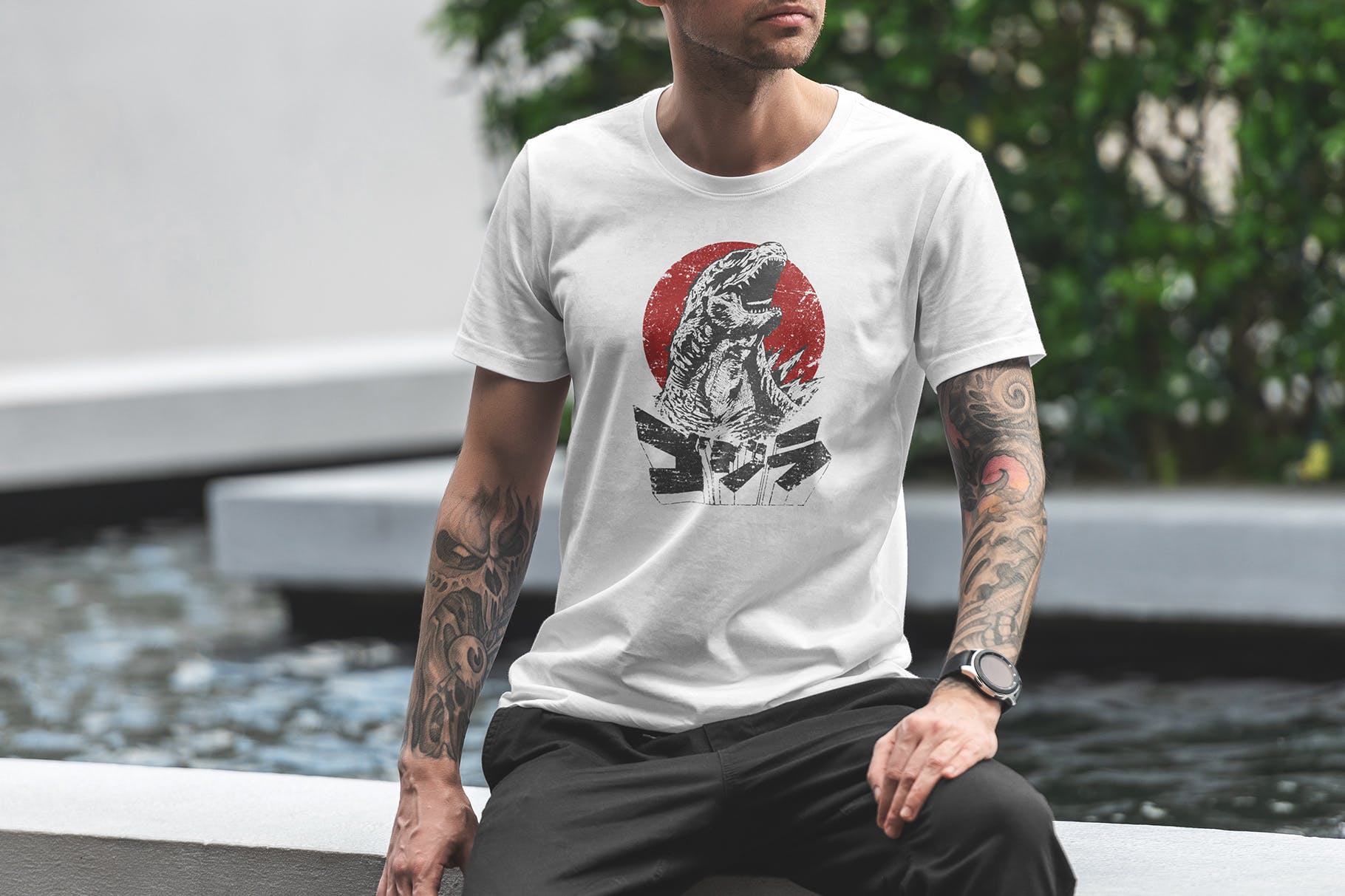 城市系列-印花T恤产品展示样机素材库精选模板v8 T-Shirt Mockup Urban Edition Vol. 8插图(5)