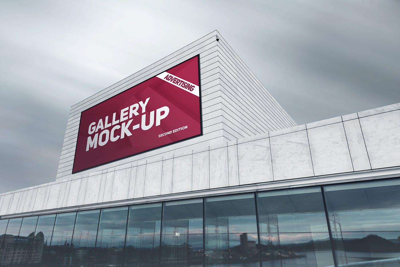 展厅画廊巨幅海报设计图样机素材库精选模板v3 Gallery Poster Mockup v.3插图(9)