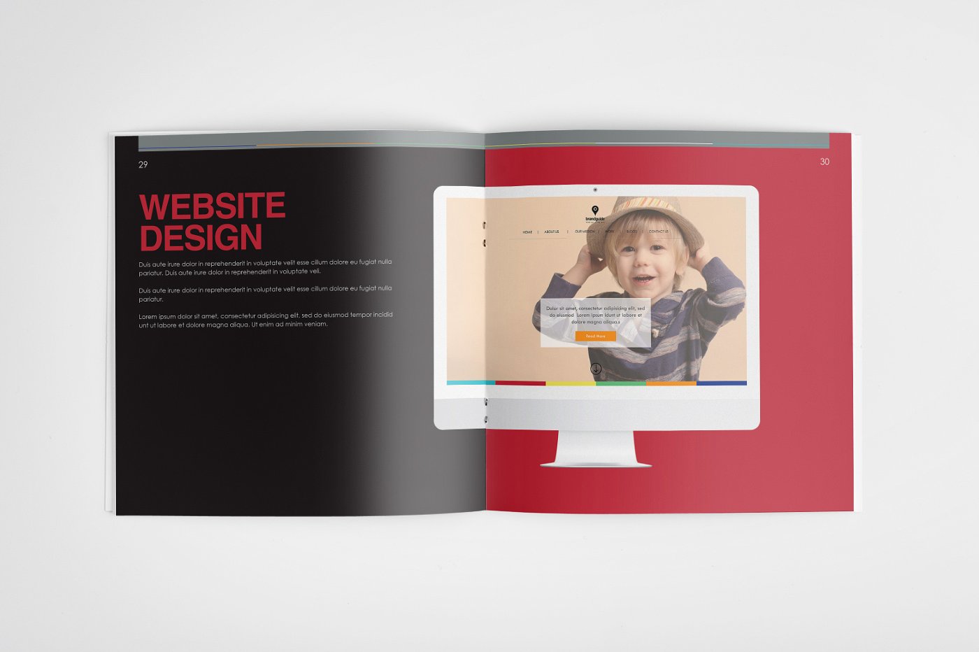 一套颜色丰富的品牌画册模板下载[indd]插图(1)