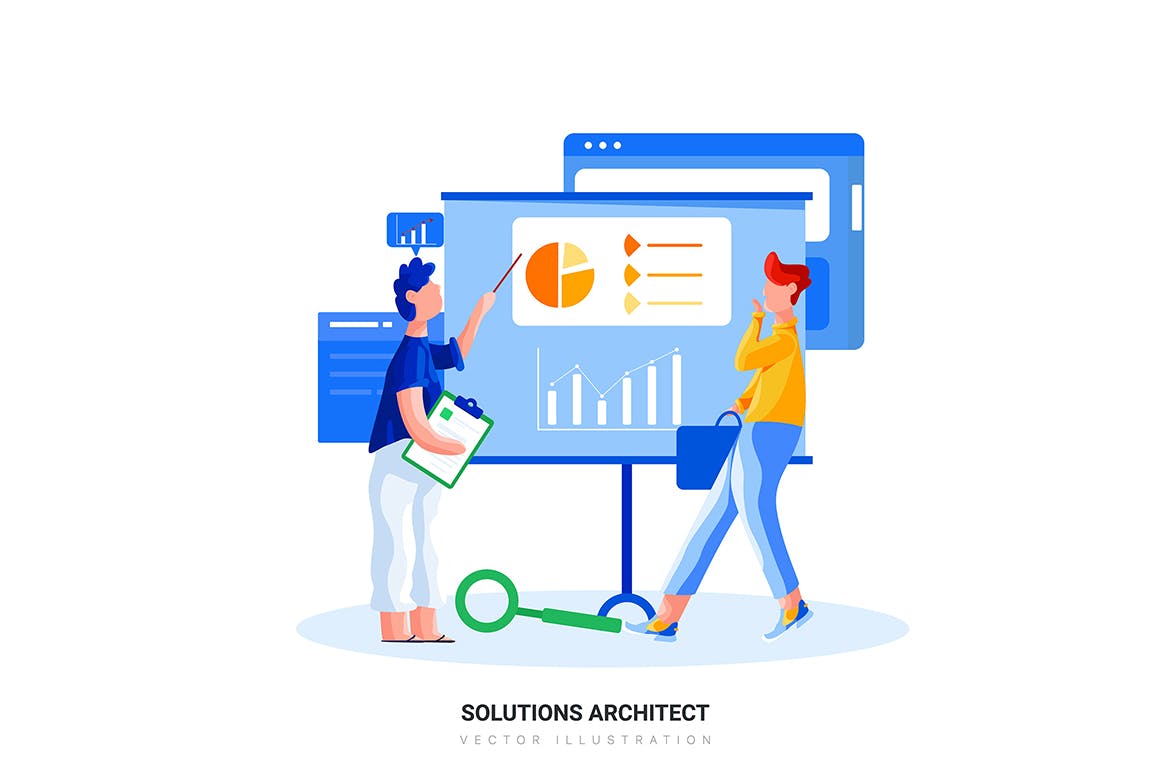 技术主题网站设计矢量插画素材集v25 Technology Vector Scenes插图(5)