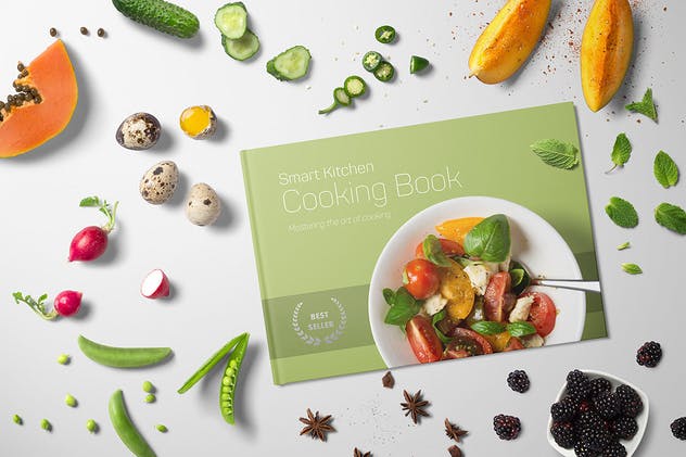 美食厨房场景样机生成器Vol.3 Kitchen Ready Mockup Vol. 3插图(3)