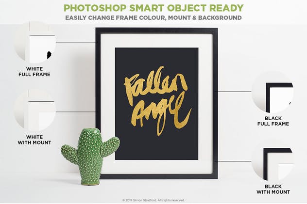 10款简约现代的画框展示样机模板 10 Picture Frame mockups插图(5)